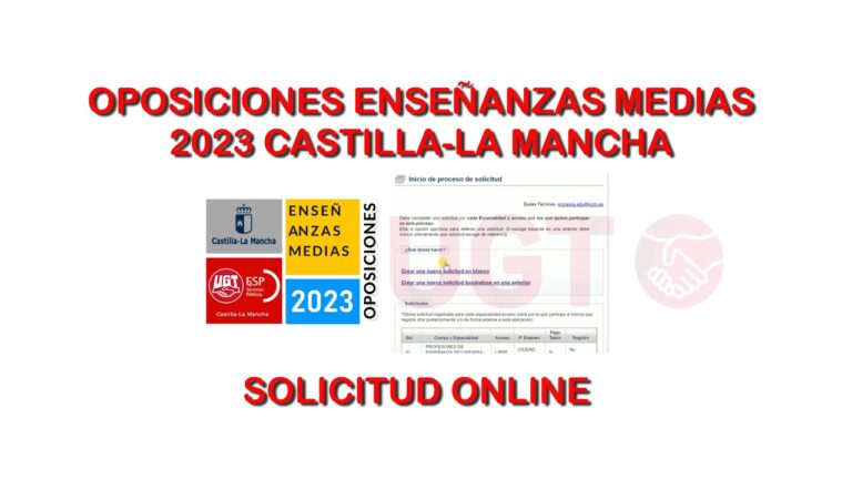 Convocatoria Oposiciones Secundaria en Castilla-La Mancha
