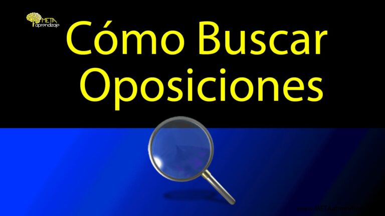 Gu&iacute;a para buscar oposiciones en el BOE