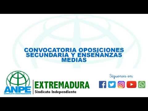 Convocatoria Oposiciones Secundaria Extremadura: Todo lo que necesitas saber