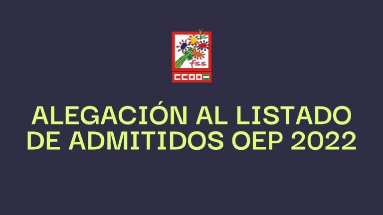 Lista de admitidos Oposiciones SMS