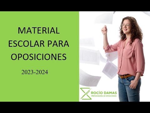 Guía completa de material escolar para oposiciones