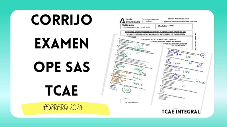 Gu&iacute;a para aprobar las oposiciones TCAE 2024