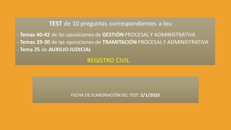 Guía completa para preparar oposiciones al registro civil