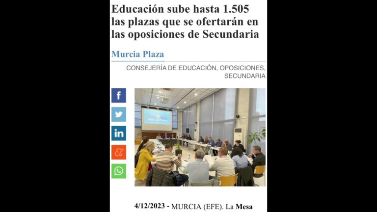 Oposiciones Secundaria 2025 en Murcia: Todo lo que necesitas saber