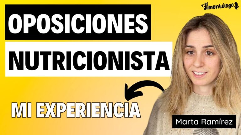 Oposici&oacute;n Nutricionista: Claves para Superar el Examen